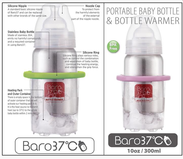 BaroCook Tragbarer Babyflaschenwärmer