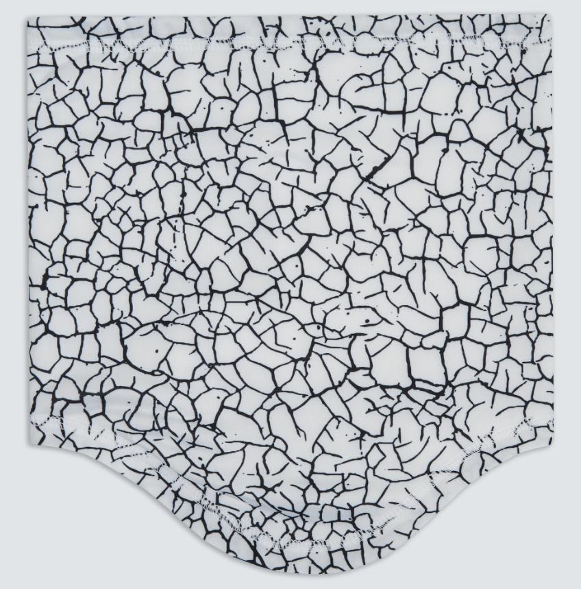 Muster Printed Neck Gaiter White