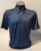 Gr. M Polo Muster Solid Jacquard Pocket Universal Blue
