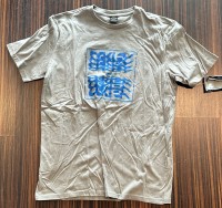 Gr.L T-Shirt Muster Blue Print Grey