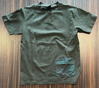 Gr.L T-Shirt Muster Printed Pocket Dark Brush