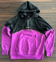 Gr.L Hoodie Muster DWR Piping Blackout/Ultra Purple