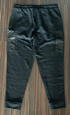 Gr.L Hose Muster Fleece/Nylon Pant Blackout