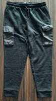 Gr.L Hose Muster Fleece/Nylon Pant Blackout
