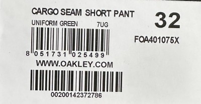 Gr.M Shorts Muster Cargo Seam Uniform Green